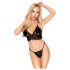 Penthouse Double Spice - Spitzendessous-Set (schwarz)