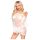 Penthouse Lip Smacker - Spitzen-Set mit schulterfreiem Design (Weiß) - M/L
