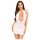 Penthouse Heart Rob - Neckholder-Kleid und String (Weiß) - M/L