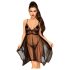 Penthouse Naughty Doll - Spitzenkleid und String (Schwarz)