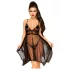 Penthouse Naughty Doll - Spitzenkleid & String (Schwarz)