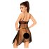 Penthouse Naughty Doll - Spitzenkleid und String (Schwarz)