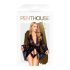 Penthouse Hypnotic Power - Spitze kurzes Kleid und Tanga (schwarz) - XL