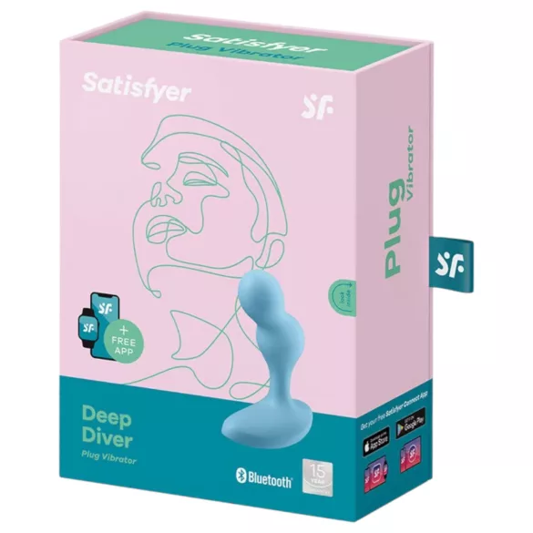 Satisfyer Deep Diver - Intelligenter Analvibrator (Blau)