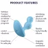 Satisfyer Deep Diver - Intelligenter Analvibrator (Blau)