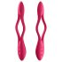 Satisfyer Elastic Joy - Wiederaufladbarer, flexibler Paarvibrator (Rot)