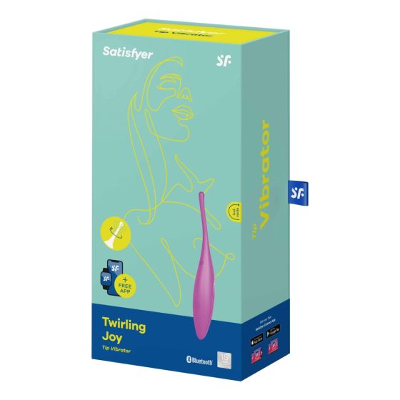 Satisfyer Twirling Joy - intelligenter wasserdichter Klitorisvibrator (lila)