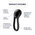Satisfyer Majestic Duo - Akku, wasserdichter Penisring (Schwarz)