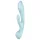 Satisfyer Triple Oh - wiederaufladbarer Vibrator mit Klitorisarm (blau)