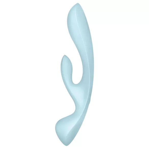 Satisfyer Triple Oh - wiederaufladbarer Vibrator mit Klitorisarm (blau)