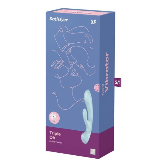 Satisfyer Triple Oh - wiederaufladbarer Klitorisarm-Vibrator (Blau)