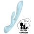 Satisfyer Triple Oh - Wiederaufladbarer Vibrator mit Klitorisarm (Blau)