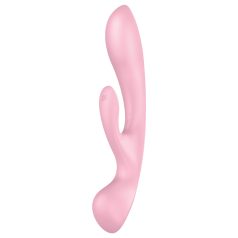   Satisfyer Triple Oh - Akku-Klitoralvibrator mit Schaft (pink)
