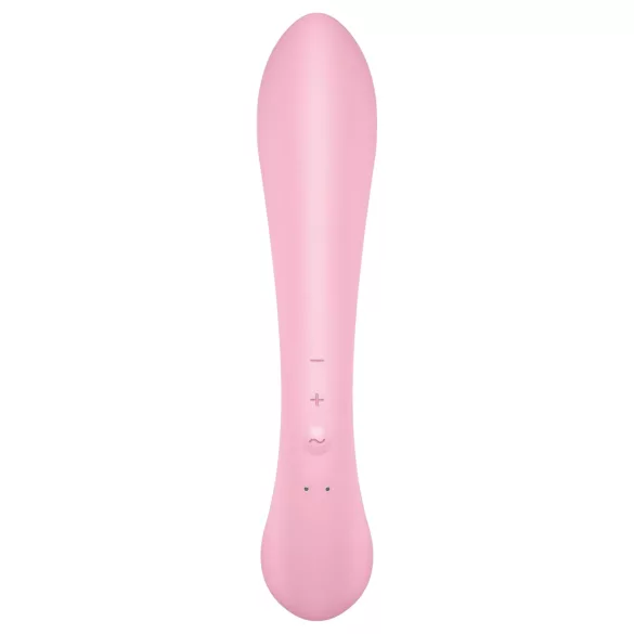 Satisfyer Triple Oh - Akku-Klitoralvibrator mit Schaft (pink)