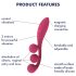 Satisfyer Tri Ball 1 - Akku, multifunktionaler Vibrator (rot)