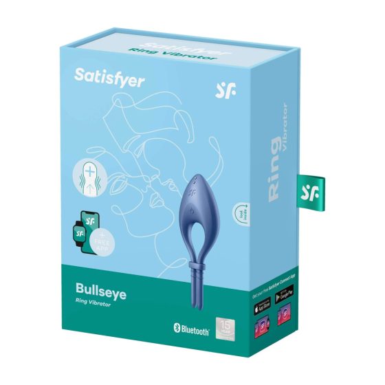 Satisfyer Bullseye - Aufladbarer, intelligenter Vibrations-Penisring (Königsblau)