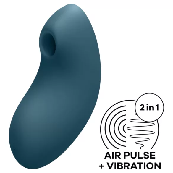 Satisfyer Vulva Lover 2 - wiederaufladbarer Druckwellen-Klitorisstimulator (blau)
