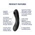 Satisfyer Curvy Trinity 4 - Luftwellen 2in1 Vibrator (schwarz)