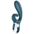 Satisfyer Hug Me - App-gesteuerter Vibrator mit Klitorisstimulator (blau)