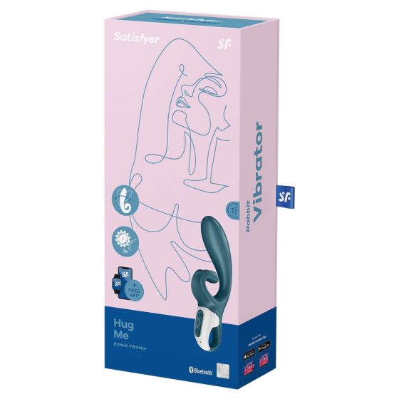 Satisfyer Hug Me - intelligenter Klitoris Vibrator (grau-blau)