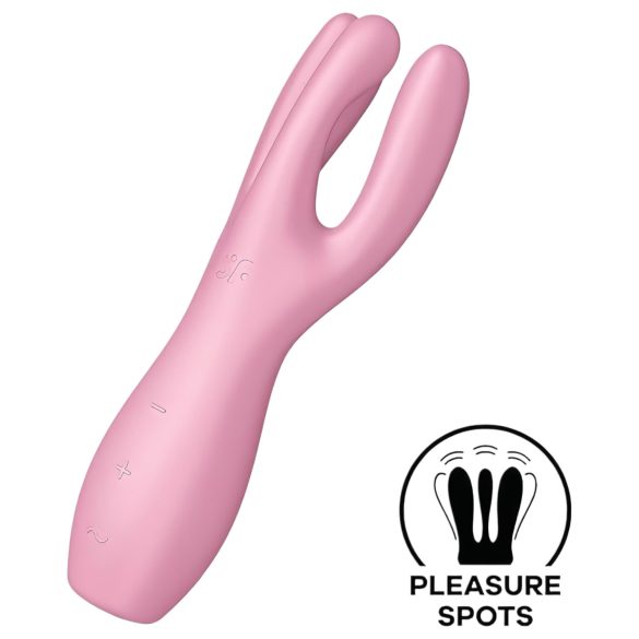 Satisfyer Threesome 3 - Wiederaufladbarer Klitoris-Vibrator (Rosa)