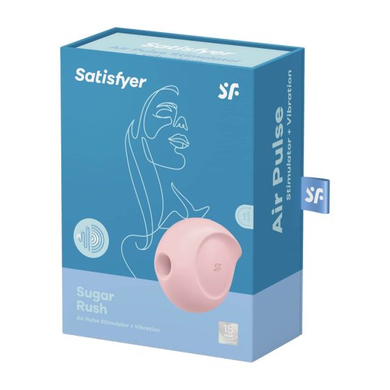 Satisfyer Sugar Rush - akkubetriebener, luftwellen Klitoris Vibrator (pink)
