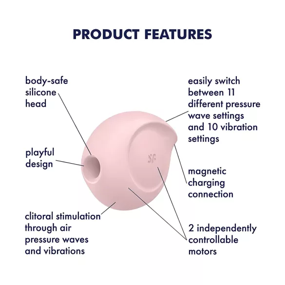 Satisfyer Sugar Rush - Druckwellen-Klitorisvibrator (pink)