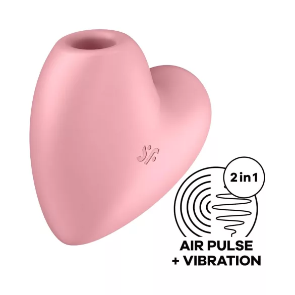 Satisfyer Cutie Heart - wiederaufladbarer Luftdruck-Klitorisstimulator (pink)