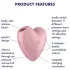 Satisfyer Cutie Heart - wiederaufladbarer Luftdruck-Klitorisstimulator (pink)