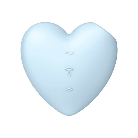 Satisfyer Cutie Heart - Akkubetriebener klitoraler Luftwellen-Vibrator (blau)