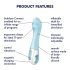 Satisfyer Air Pump Vibrator 5 - Intelligenter, aufblasbarer Vibrator (Blau)