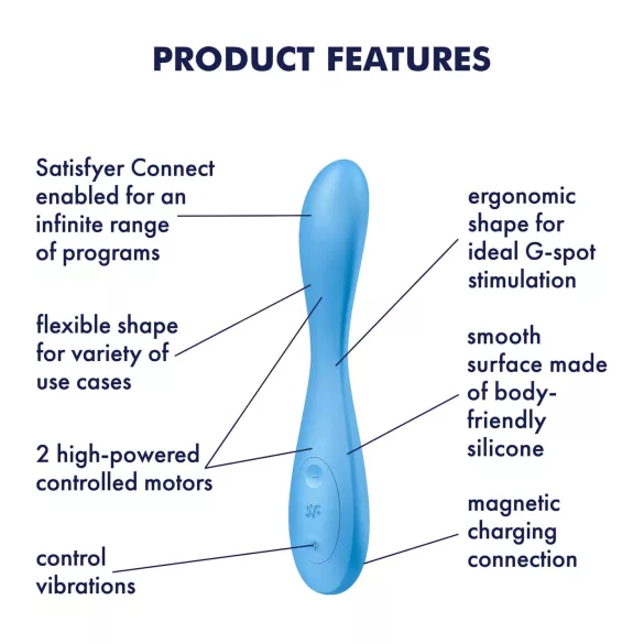 Satisfyer G-Spot Flex 4 - App-gesteuerter G-Punkt-Vibrator (türkis)