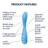 Satisfyer G-spot Flex 4 - Intelligenter G-Punkt Vibrator (Türkis)