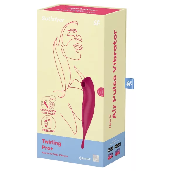 Satisfyer Twirling Pro - App-gesteuerter Klitorisvibrator (rot)