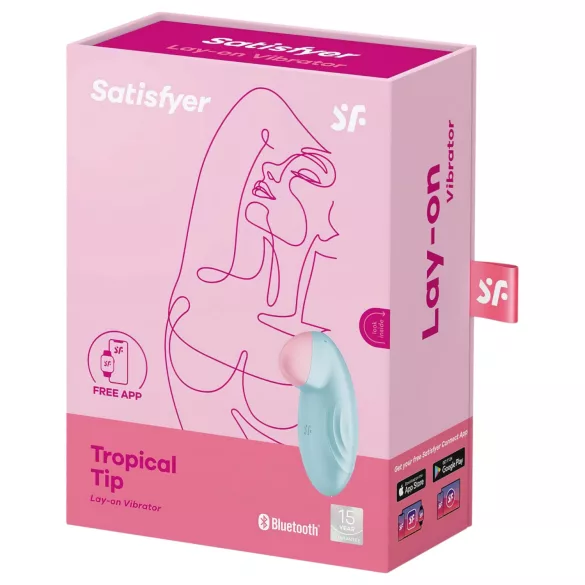Satisfyer Tropical Tip - App-gesteuerter Klitorisvibrator (blau)