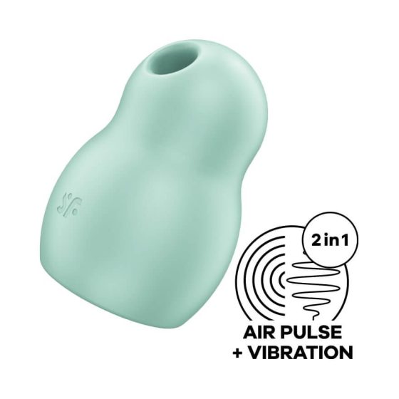 Satisfyer Pro To Go 1 - akkubetriebener, luftwellenbasierter Klitorisstimulator (Minze)