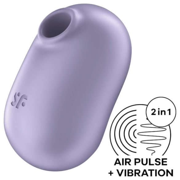 Satisfyer Pro To Go 2 - Wiederaufladbarer Luftimpuls-Klitorisstimulator (Violett)