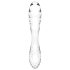 Satisfyer Dazzling Crystal 1 - beidseitiger Glasdildo (transparent)