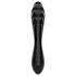 Satisfyer Dazzling Crystal 1 - doppelseitiger Glasdildo (schwarz)