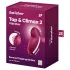 Satisfyer Tap & Climax 2 - 2in1 Klitoris-Stimulator und Vibrator (rot)