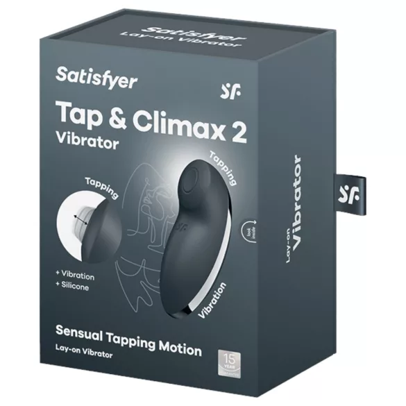 Satisfyer Tap & Climax 2 - 2in1 Klitoris-Vibrator (grau)