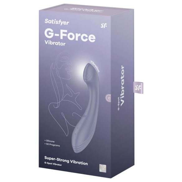Satisfyer G-Force - Wiederaufladbarer, wasserdichter G-Punkt-Vibrator (lila)