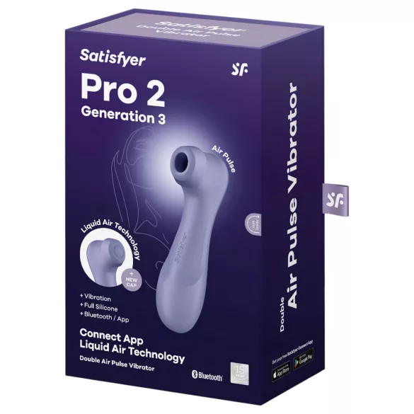 Satisfyer Pro 2 Gen3 - App-gesteuerter Druckwellen-Klitorisstimulator (lila)