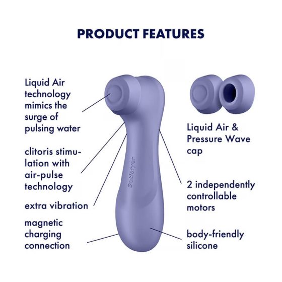 Satisfyer Pro 2 Gen3 - Akkubetriebener Luftwellen-Klitorisstimulator (Lila)