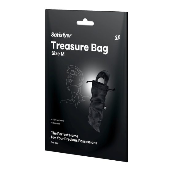 Satisfyer Treasure Bag M - Sexspielzeug Aufbewahrungstasche - Medium (Schwarz)