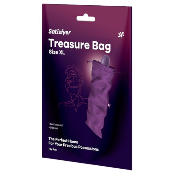 Satisfyer Treasure Bag XL - Extragroße Aufbewahrungstasche (Lila)