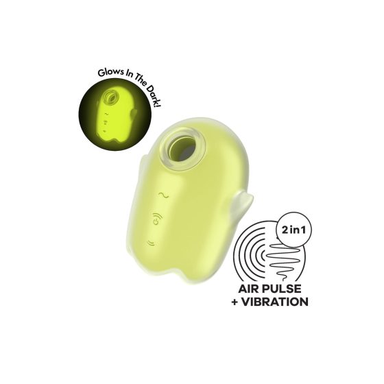 Satisfyer Glowing Ghost - leuchtender Luftwellen-Klitorisstimulator (gelb)