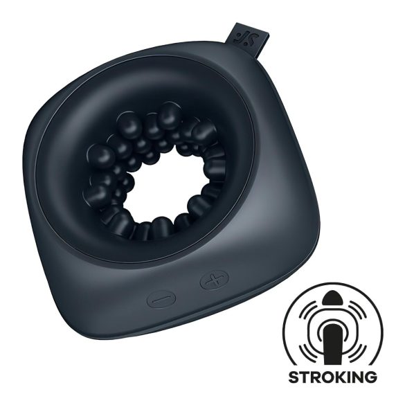 Satisfyer Ring Stroker - Akku, vibrierender Masturbator (schwarz)