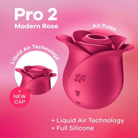 Satisfyer Pro 2 Rose Modern - Akkubetriebener Luftdruck-Klitorisstimulator (rot)