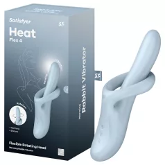   Satisfyer Heat Flex 4 - wärmender Vibrator mit Klitorisstimulator (blau)